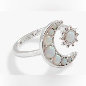 Alex + Ani Moon + Sun opal ring
